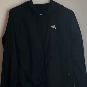 The North Face Black Hooded Windbreaker Jacket